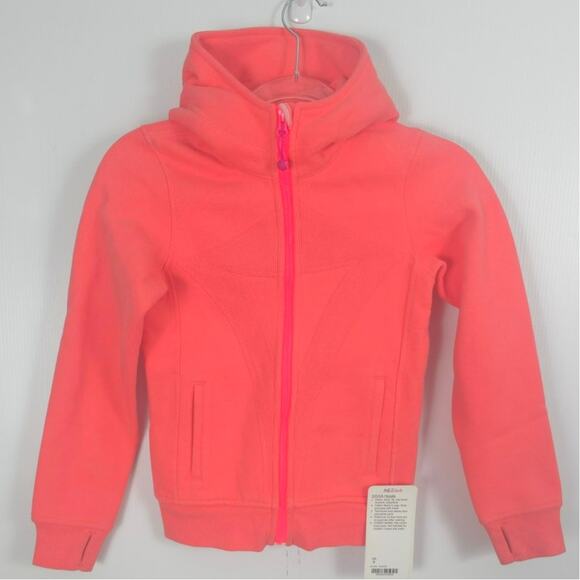 Lululemon Ivivva Athletica Girls Flash & Pig Hoodie Pink NWT Size 4 - Picture 2 of 7